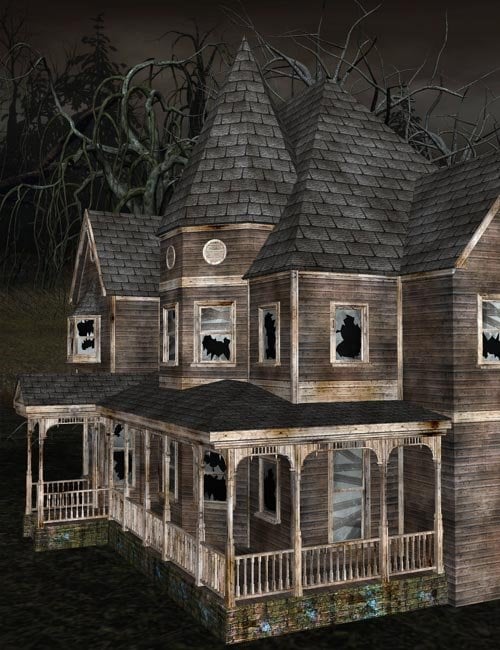 Victorian Haunted House by: IsauraS, 3D Models by Daz 3D