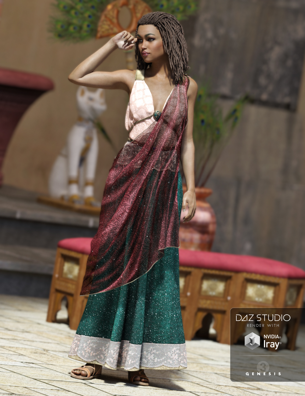 Hathor for Hellenic by: Sarsa, 3D Models by Daz 3D