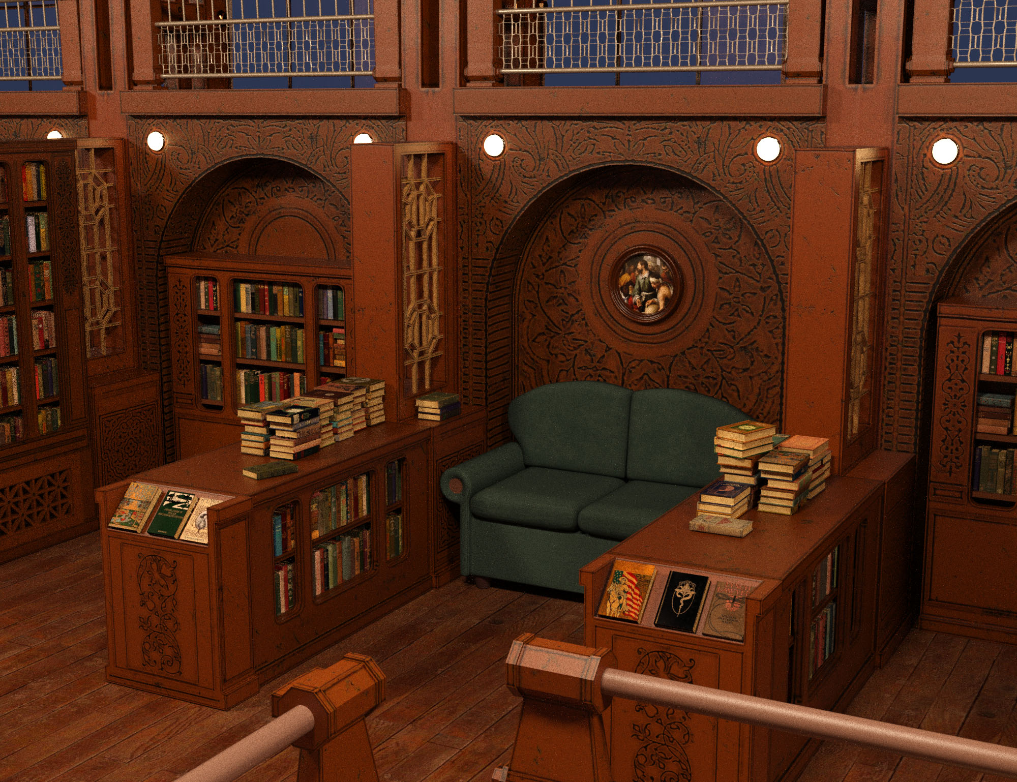 The Great Library by: Oskarsson, 3D Models by Daz 3D