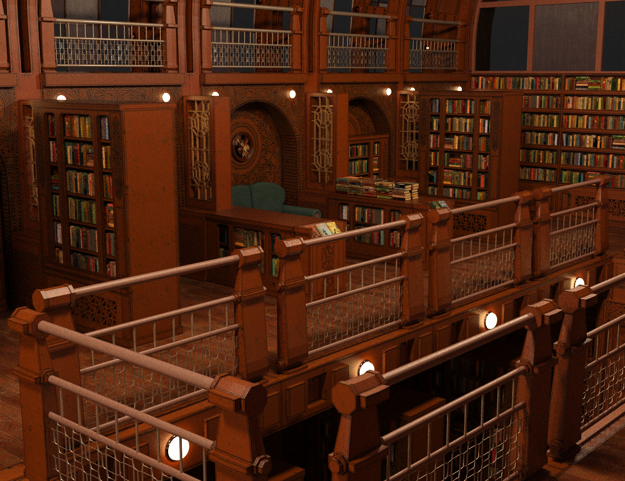 The Great Library The Great Library by: Oskarsson, 3D Models by Daz 3D