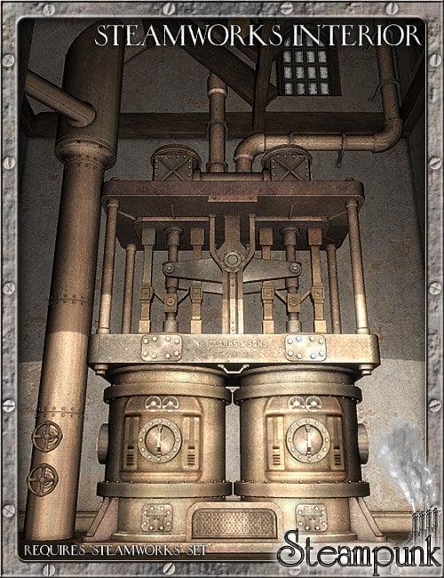 Steamworks Interior by: , 3D Models by Daz 3D