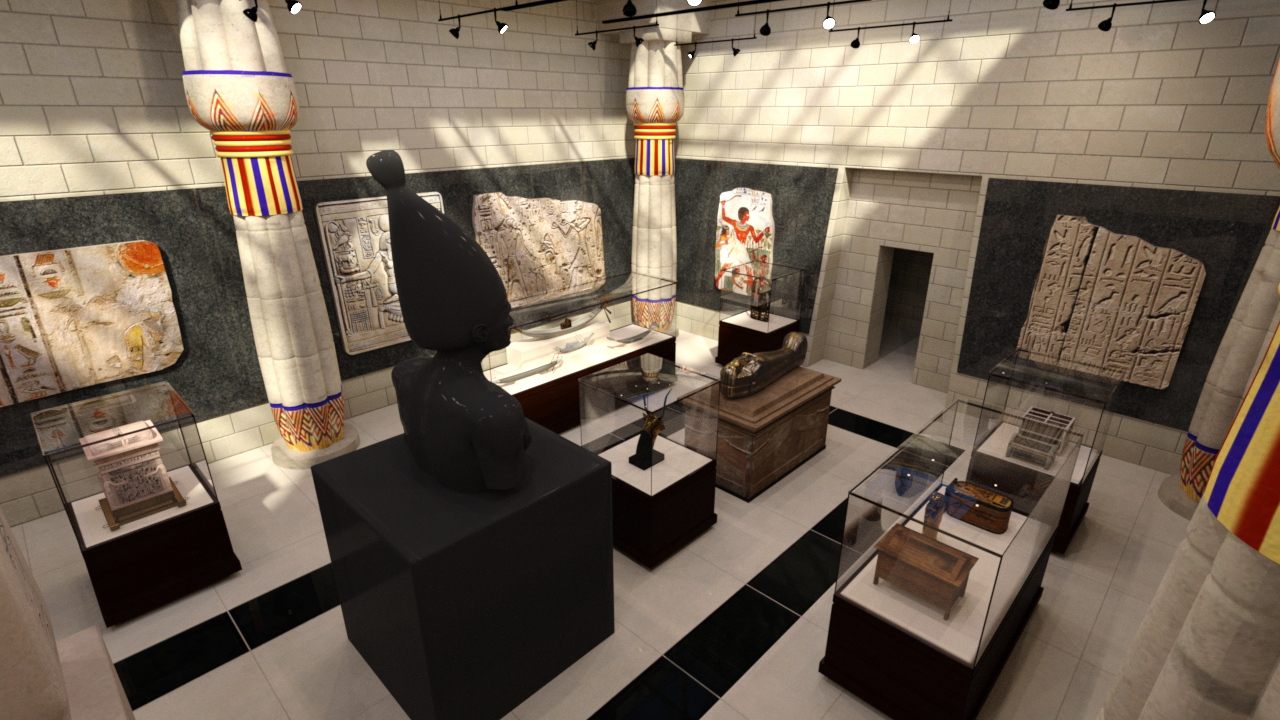 Ancient Egypt Exhibit by: PerspectX, 3D Models by Daz 3D