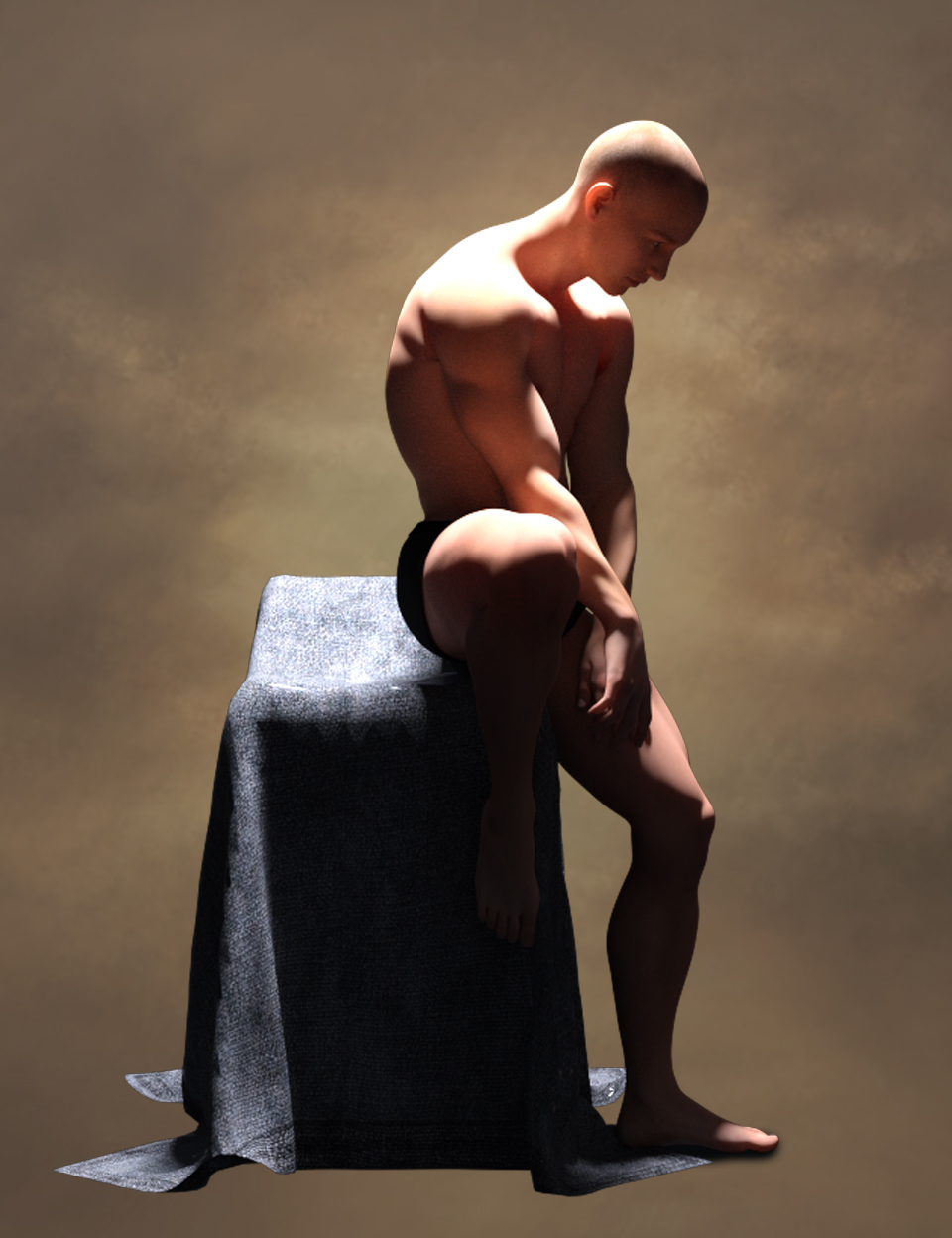 Statuesque Poses for Genesis 3 Male by: Ensary, 3D Models by Daz 3D
