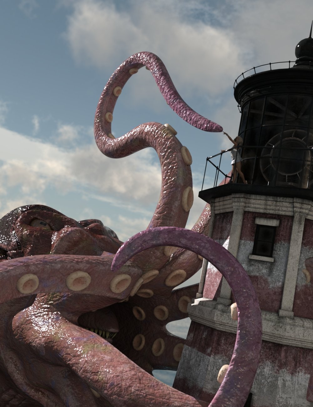The Great Kraken by: Valandar, 3D Models by Daz 3D
