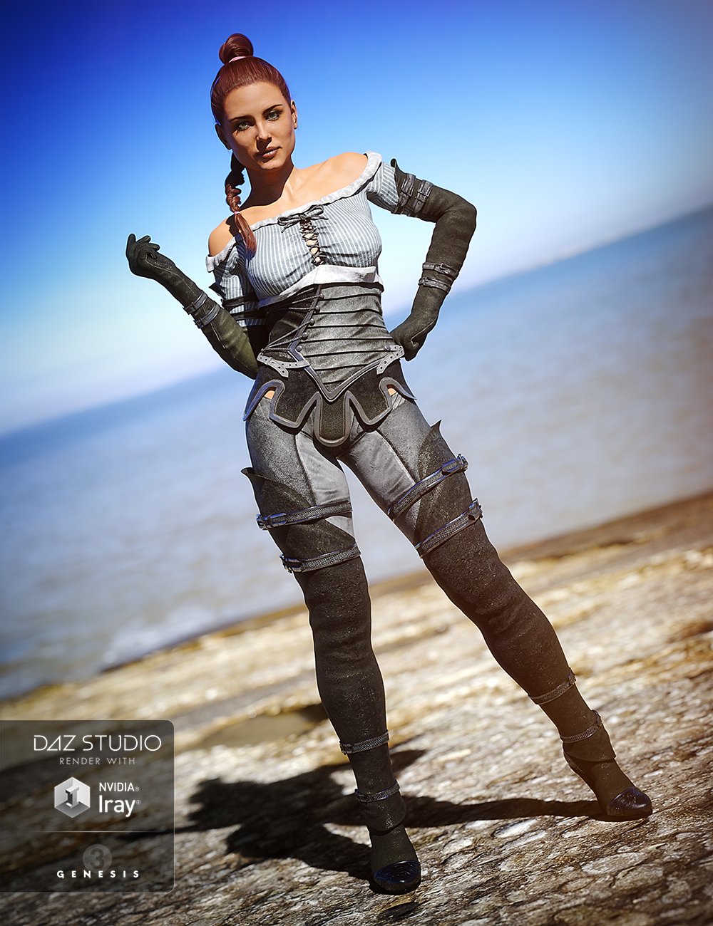 Knight Winds Outfit for Genesis 3 Female(s)
