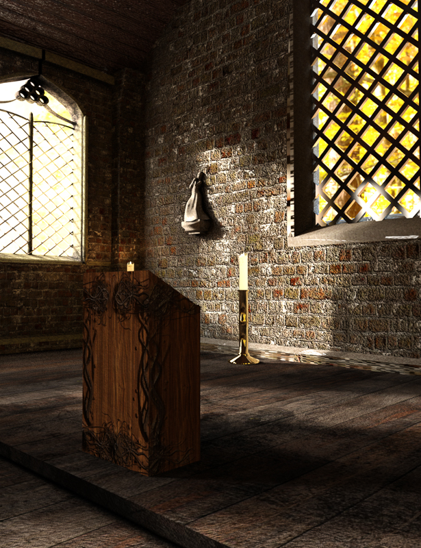 Old Chapel by: Serum, 3D Models by Daz 3D