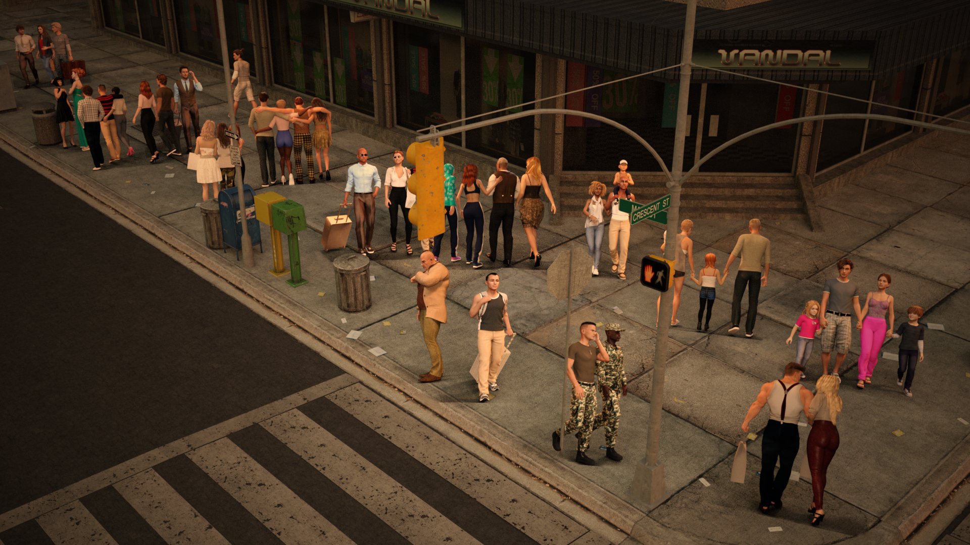Insta-Crowd Billboards Insta-Crowd Billboards by: SimonWM, 3D Models by Daz 3D