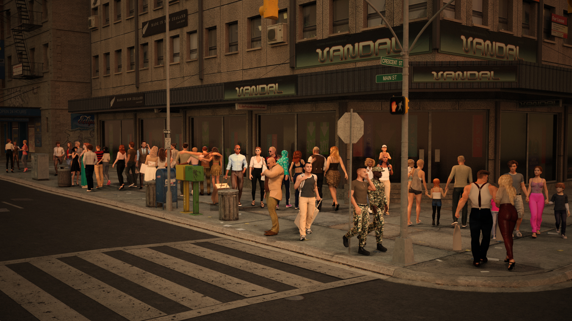Insta-Crowd Billboards by: SimonWM, 3D Models by Daz 3D