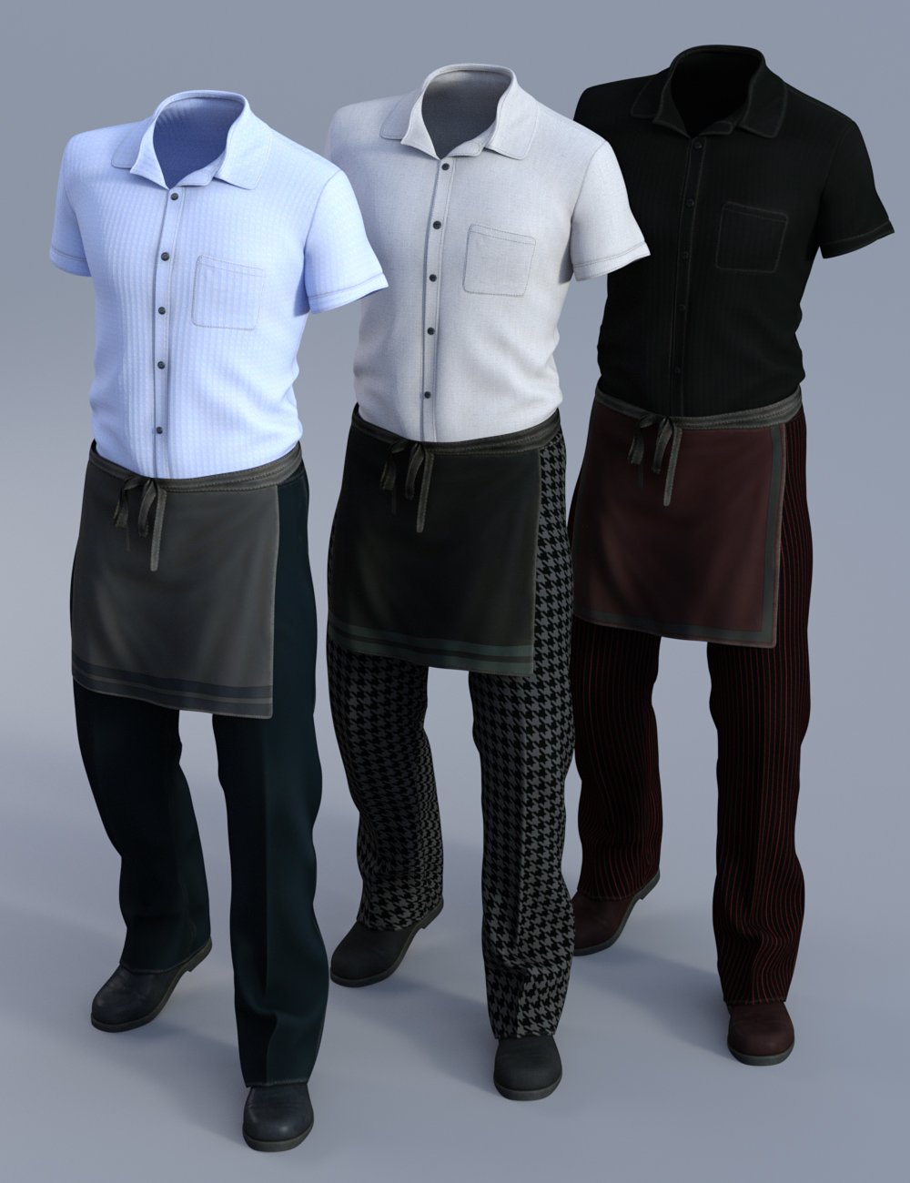 Restaurant Waiter Uniform for Genesis 3 Male(s) Restaurant Waiter Uniform for Genesis 3 Male(s) by: NikisatezArien, 3D Models by Daz 3D