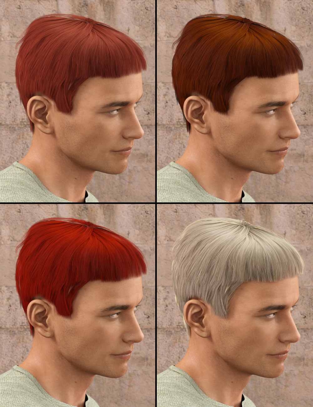 Nerdy Guy Hair for Genesis 3 Male(s) by: Propschick, 3D Models by Daz 3D