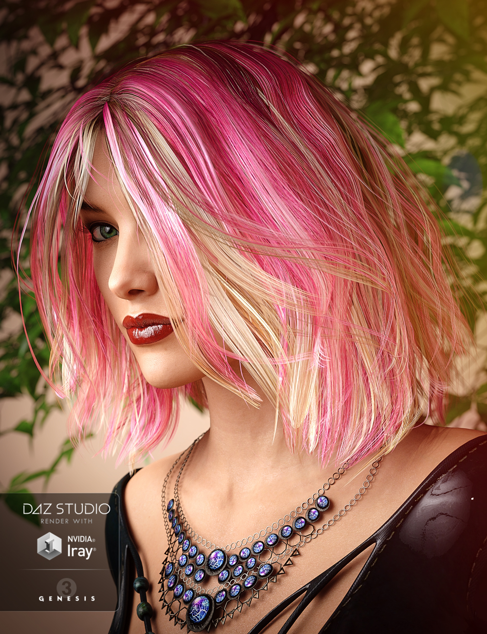 Dye Hard for Misty Hair Daz 3D