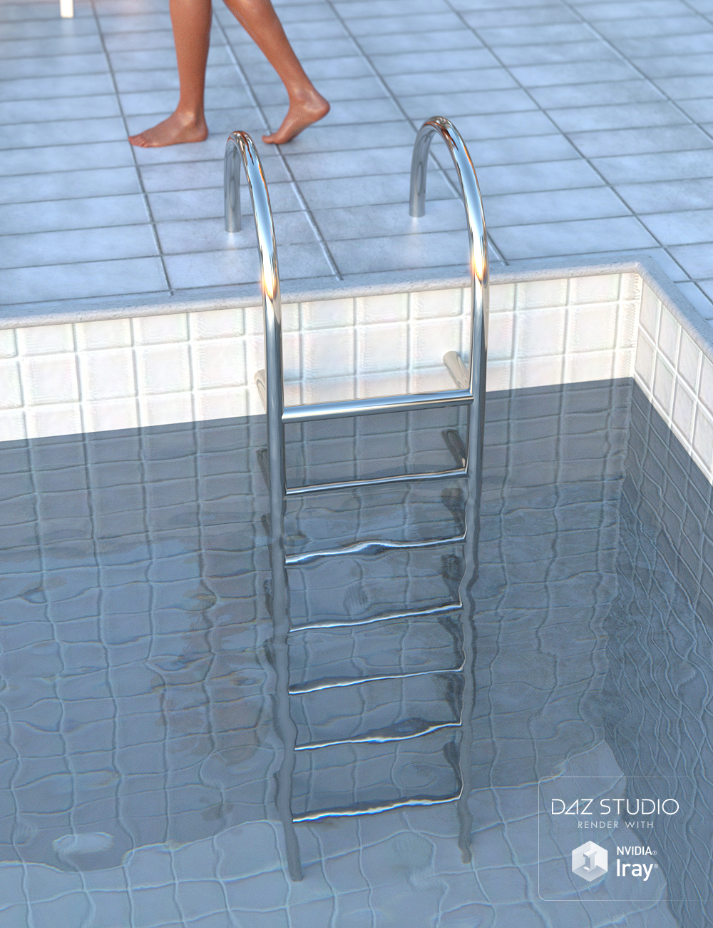 Public Outdoor Pool by: , 3D Models by Daz 3D