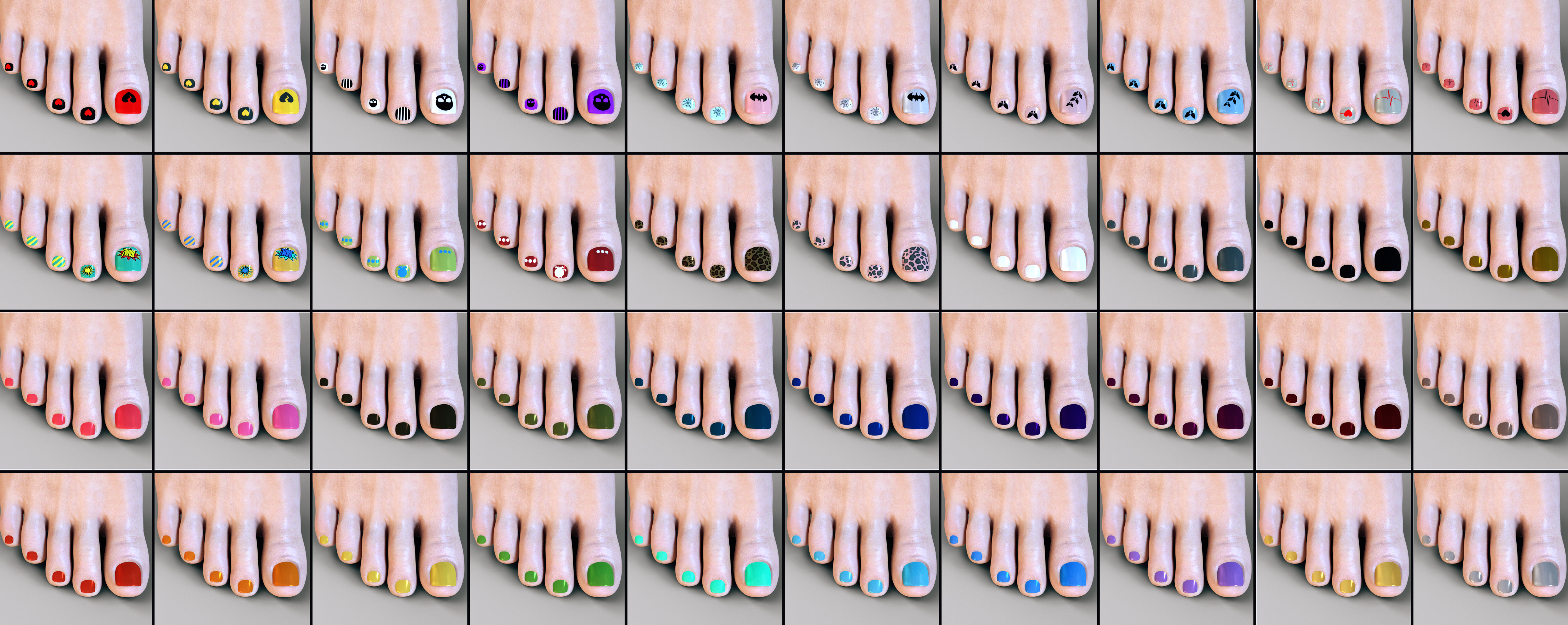 Nail Polish for Genesis 3 Female by: Neikdian, 3D Models by Daz 3D