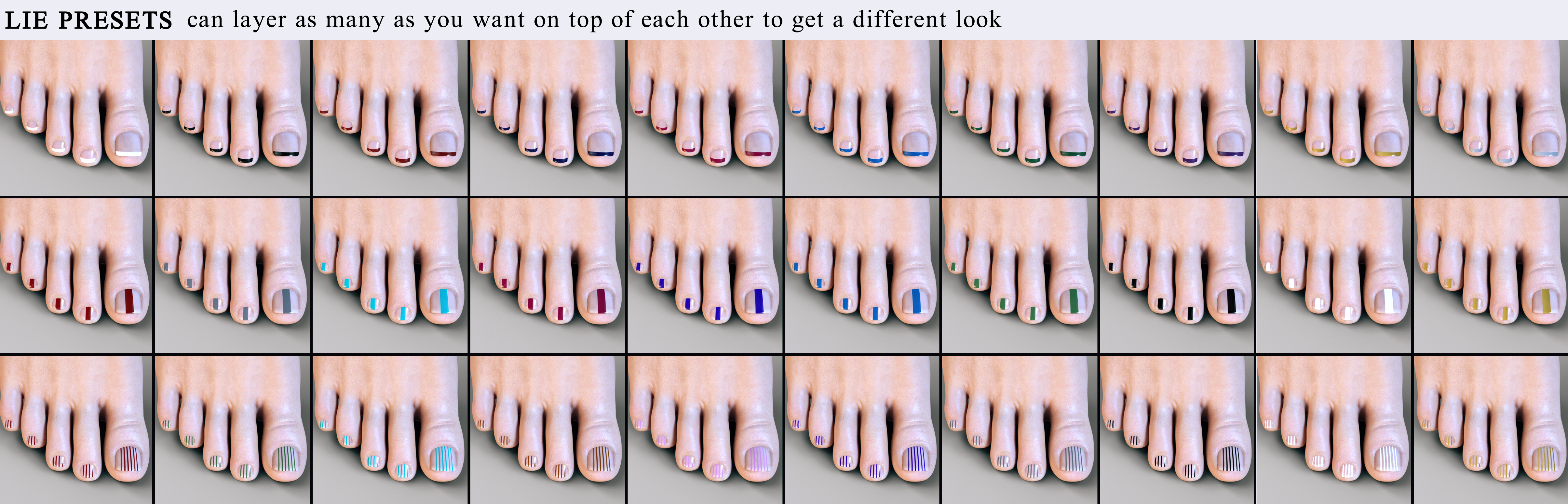 Nail Polish for Genesis 3 Female by: Neikdian, 3D Models by Daz 3D
