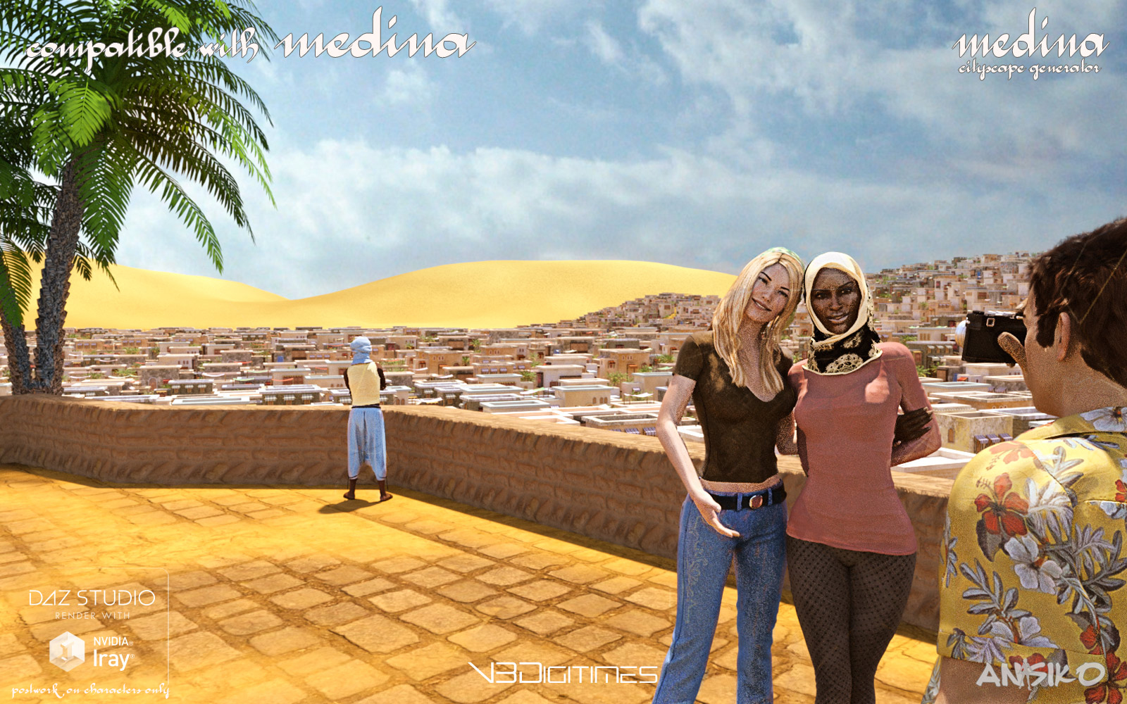 Medina Cityscape Generator Medina Cityscape Generator by: AnsikoV3Digitimes, 3D Models by Daz 3D