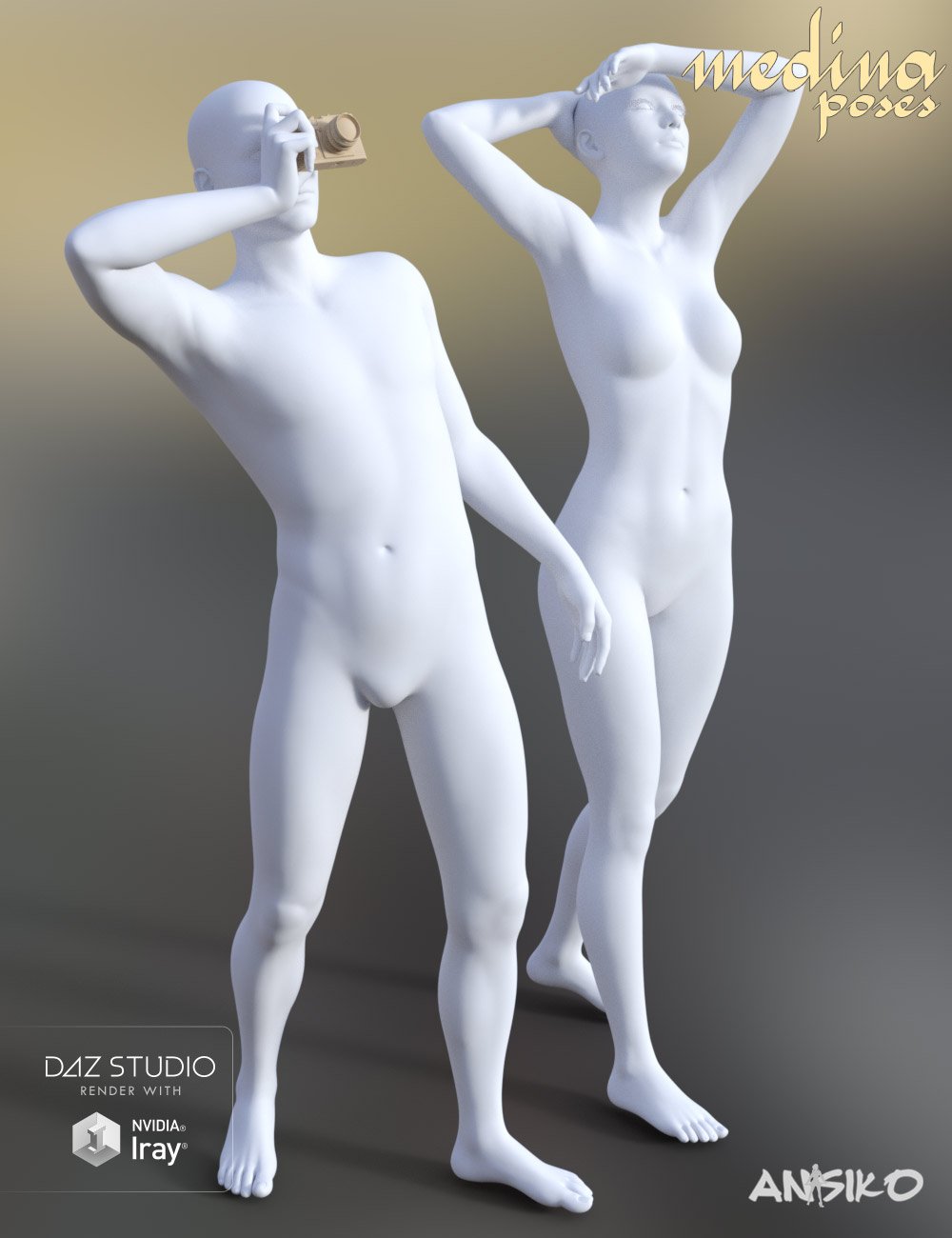 Medina Poses by: Ansiko, 3D Models by Daz 3D
