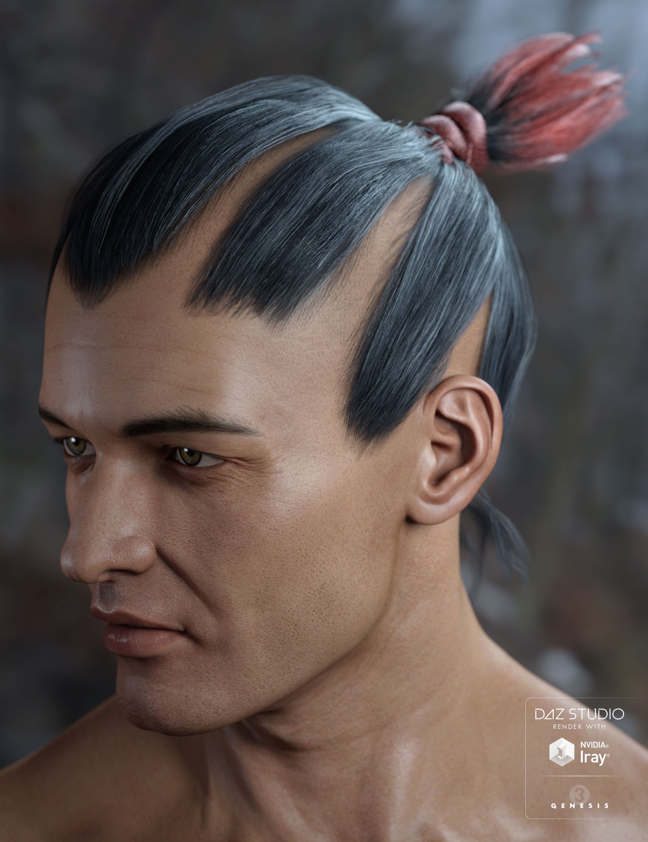 Idris Hair for Genesis 3 Male(s) & Female(s)