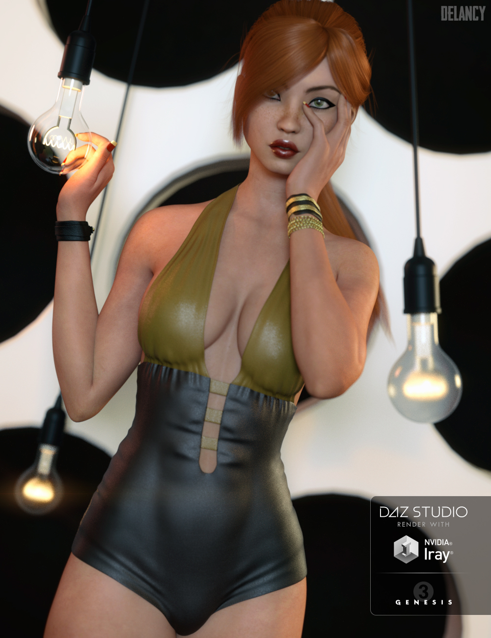 Delancy for Genesis 3 Female by: VincentXyooj, 3D Models by Daz 3D