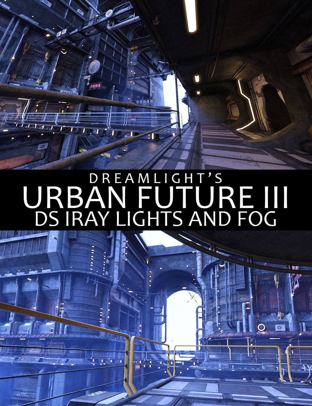 DS Iray Lights for Urban Future 3 by: Dreamlight, 3D Models by Daz 3D