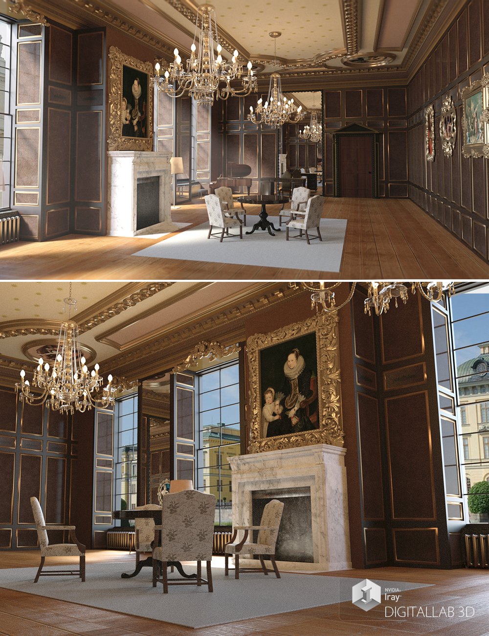 Royal Palace by: Digitallab3D, 3D Models by Daz 3D