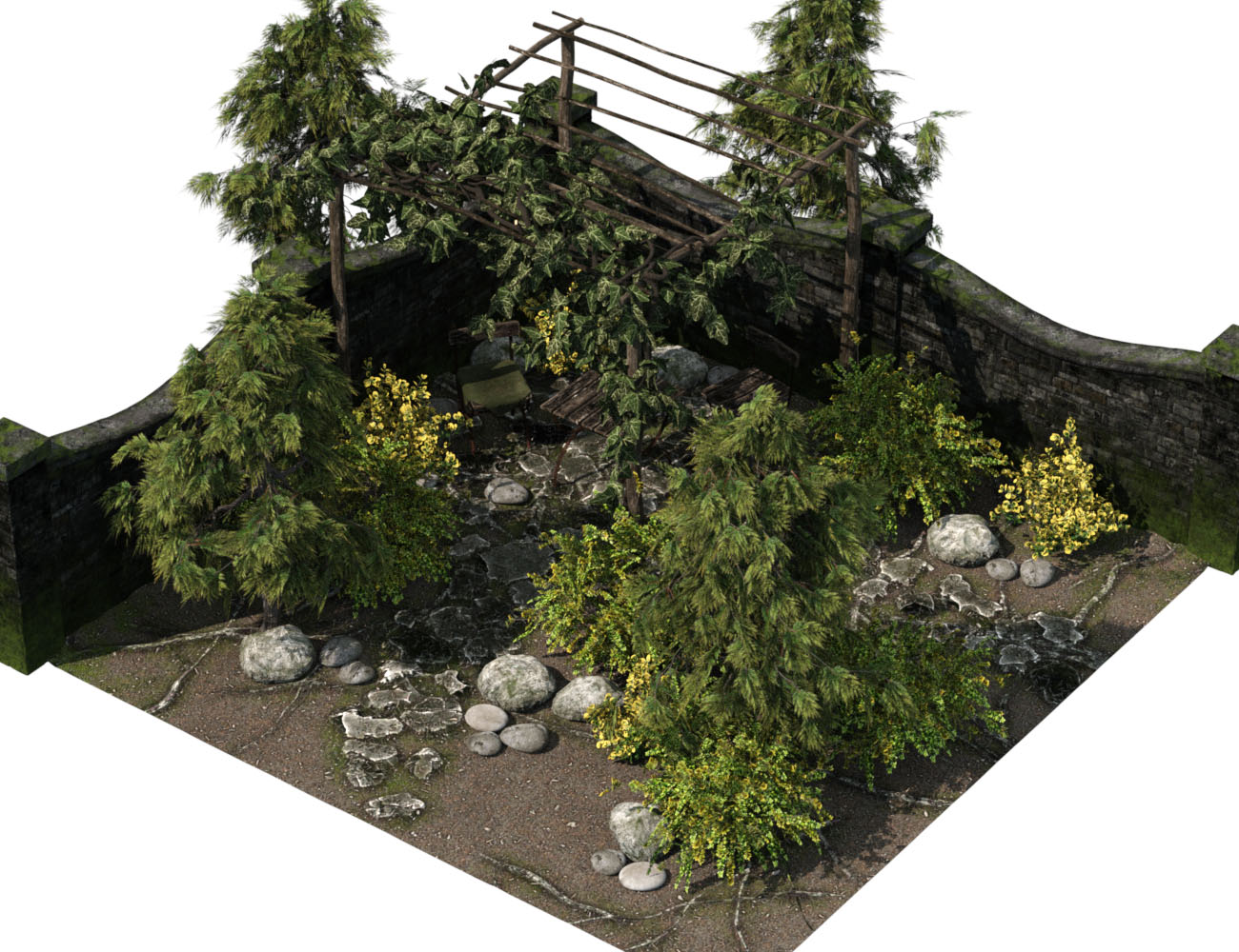 Old Gardener Nook by: vikike176, 3D Models by Daz 3D