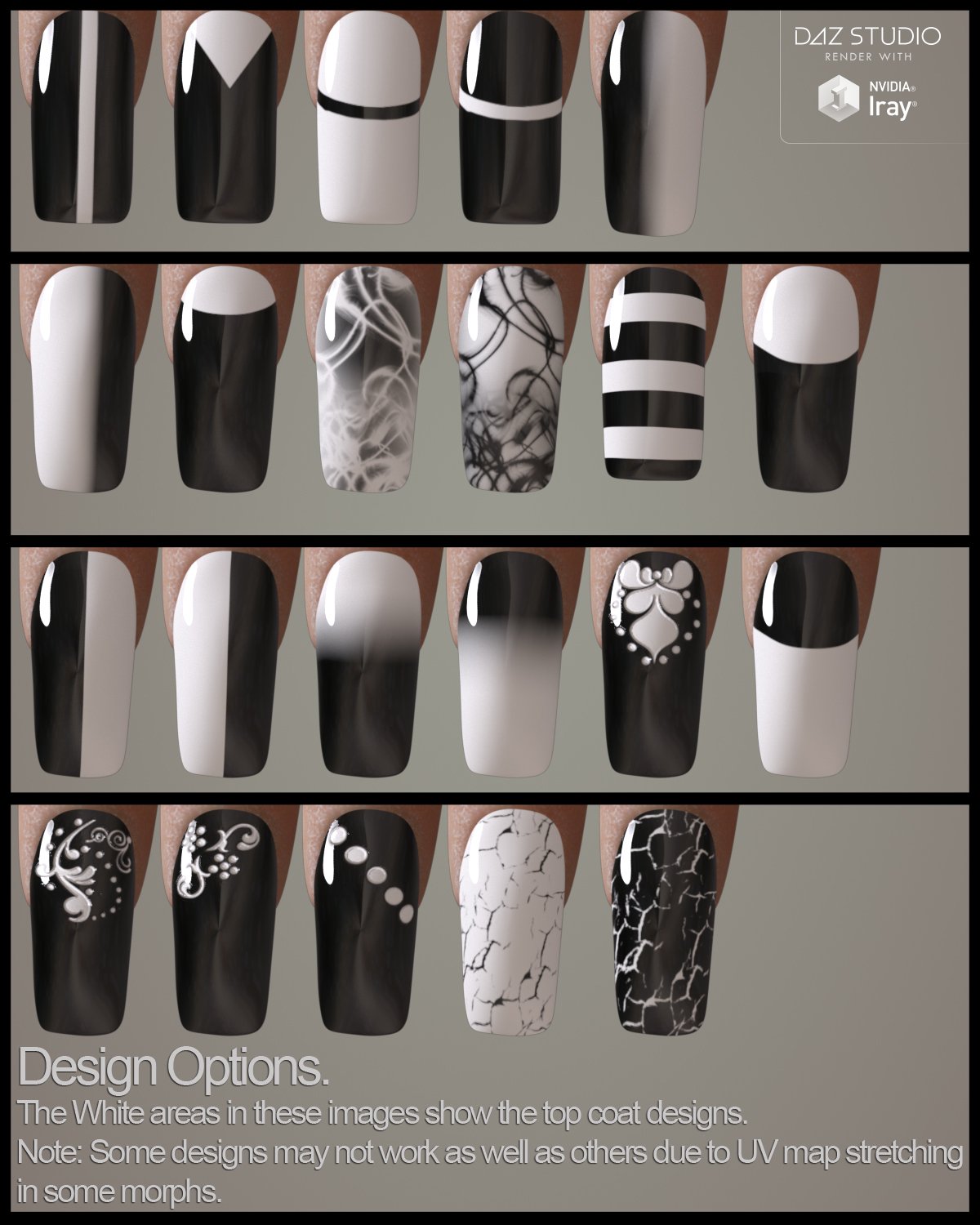 Nail System for Genesis 3 and 8 Female(s) by: Nikisatez, 3D Models by Daz 3D