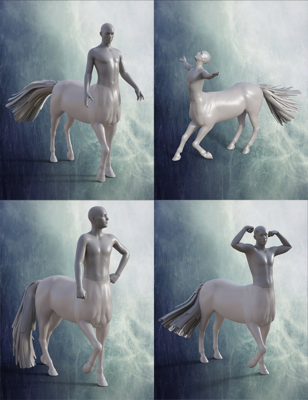 Sagittarius Poses for Centaur 7 Male by: Muscleman, 3D Models by Daz 3D