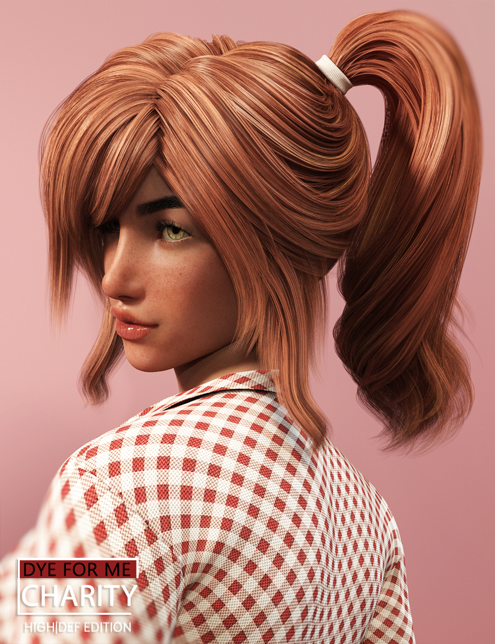 D4M Charity Hair HiRes for Genesis 3 Female(s) by: Lady LittlefoxTraveler, 3D Models by Daz 3D