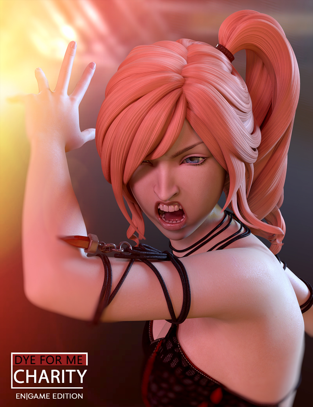 D4M Charity Hair LoRes for Genesis 3 Female(s)