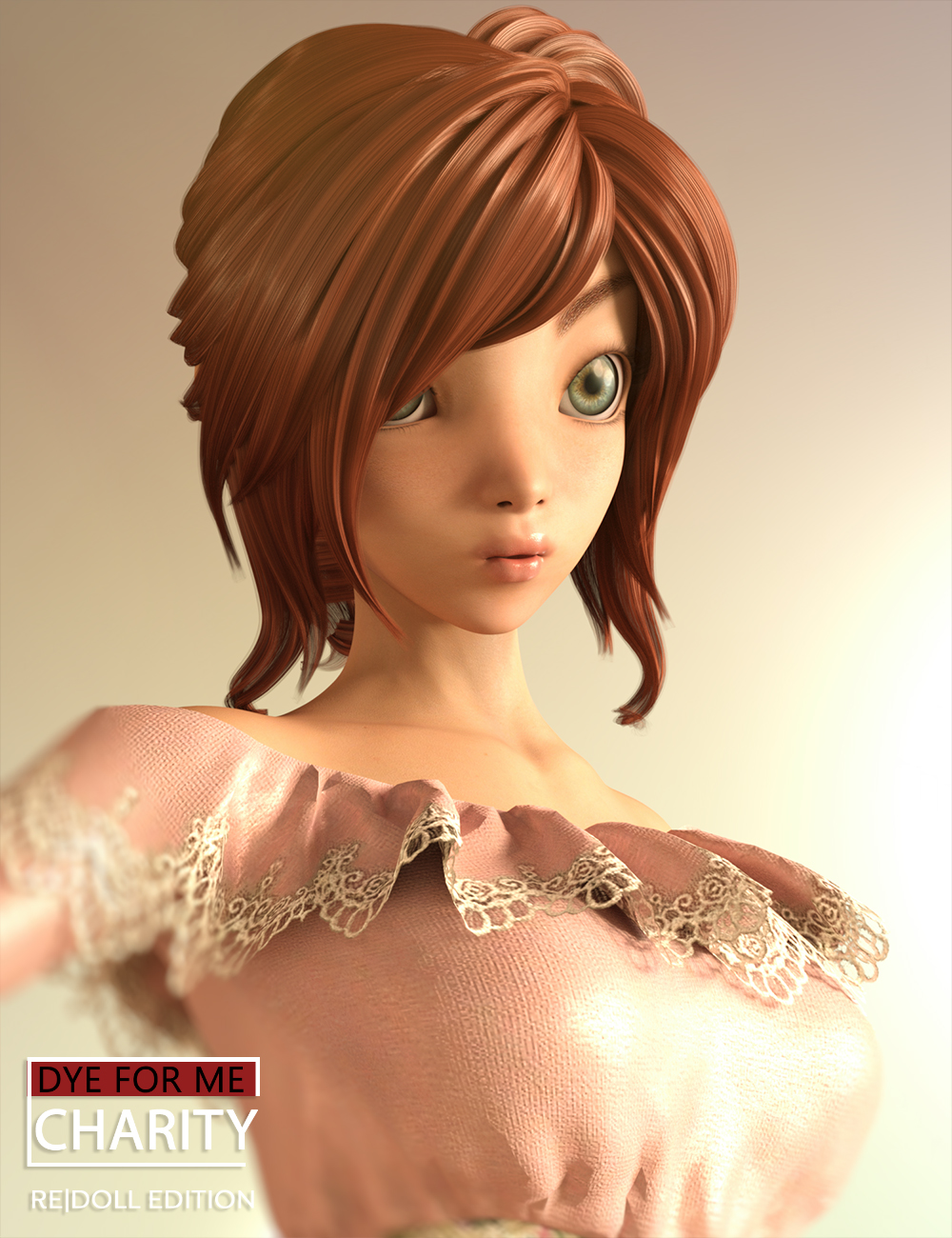 D4M Charity Hair MedRes for Genesis 3 Female(s) by: Lady LittlefoxTraveler, 3D Models by Daz 3D