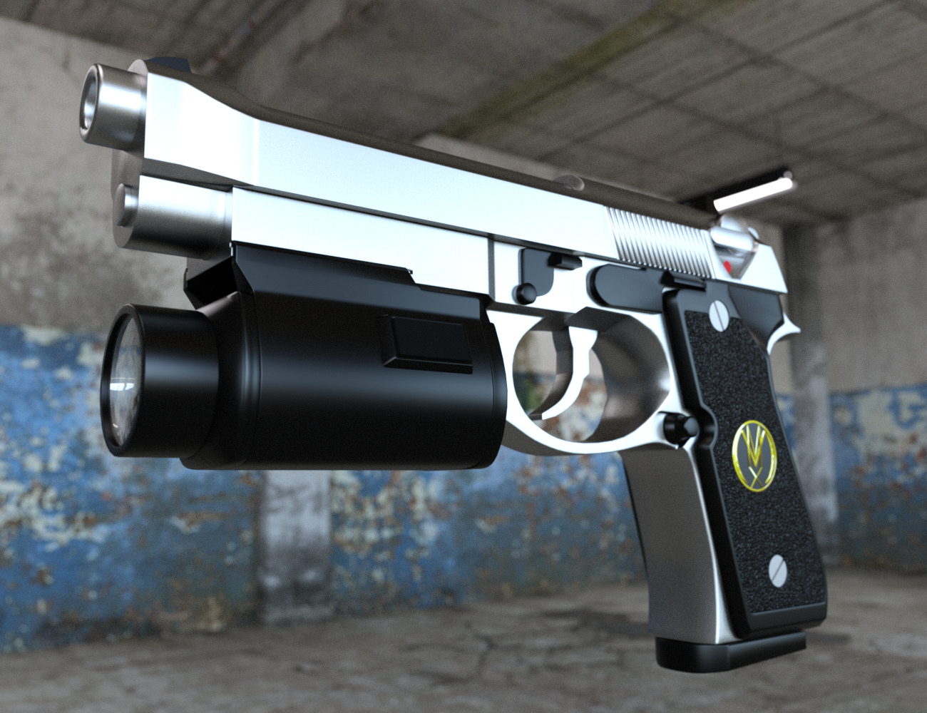 MMX92 9MM Pistol MMX92 9MM Pistol by: Mattymanx, 3D Models by Daz 3D