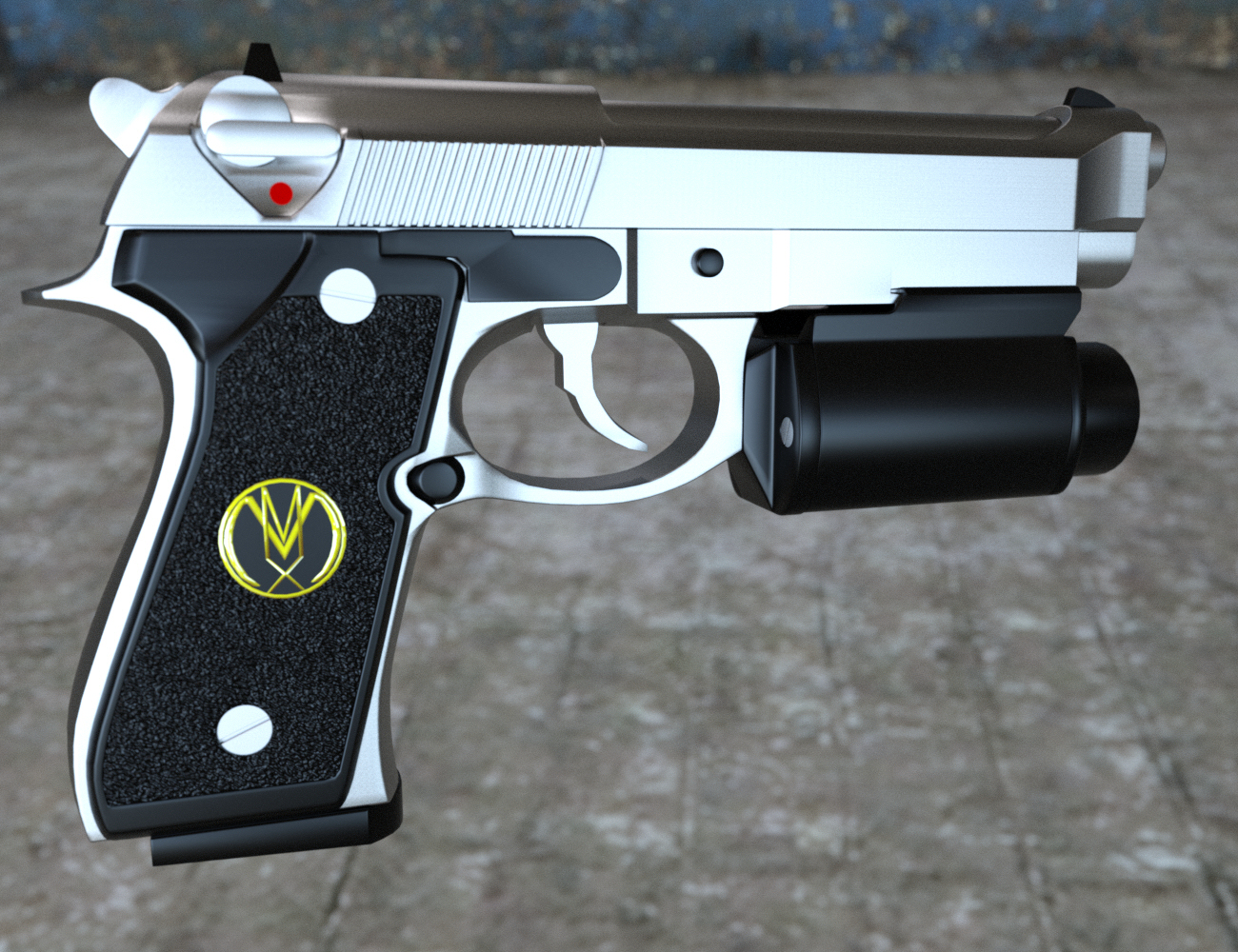 MMX92 9MM Pistol MMX92 9MM Pistol by: Mattymanx, 3D Models by Daz 3D