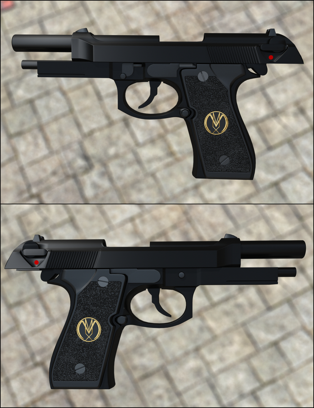 MMX92 9MM Pistol MMX92 9MM Pistol by: Mattymanx, 3D Models by Daz 3D