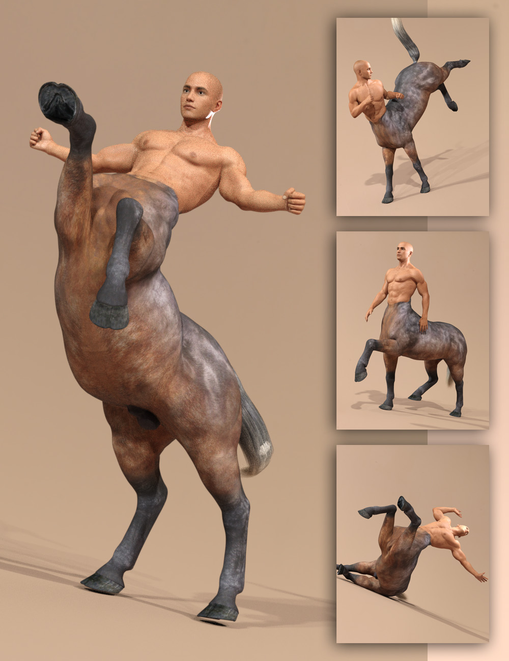 Essential Poses for Centaur 7 Male Essential Poses for Centaur 7 Male by: RiverSoft Art, 3D Models by Daz 3D