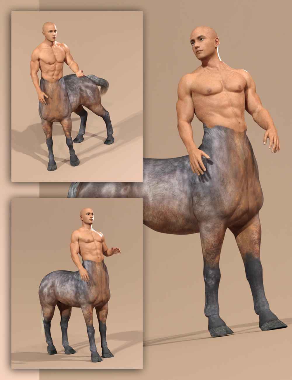 Essential Poses for Centaur 7 Male Essential Poses for Centaur 7 Male by: RiverSoft Art, 3D Models by Daz 3D
