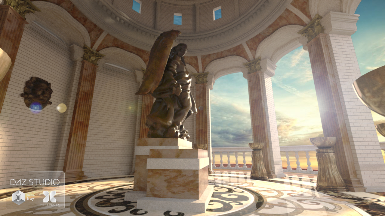 Fantasy Rotunda Fantasy Rotunda by: PerspectX, 3D Models by Daz 3D