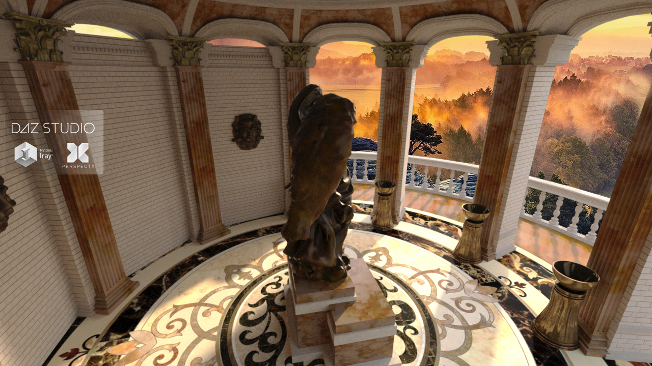 Fantasy Rotunda by: PerspectX, 3D Models by Daz 3D
