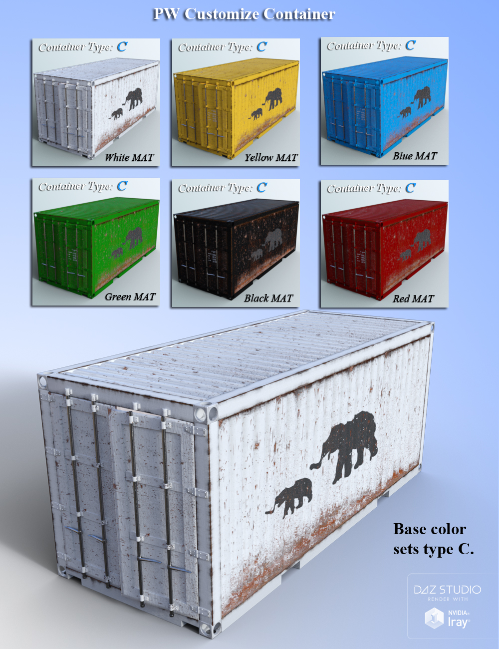 PW Customize Container by: PW Productions, 3D Models by Daz 3D