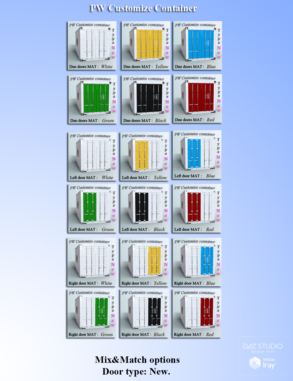 PW Customize Container PW Customize Container by: PW Productions, 3D Models by Daz 3D