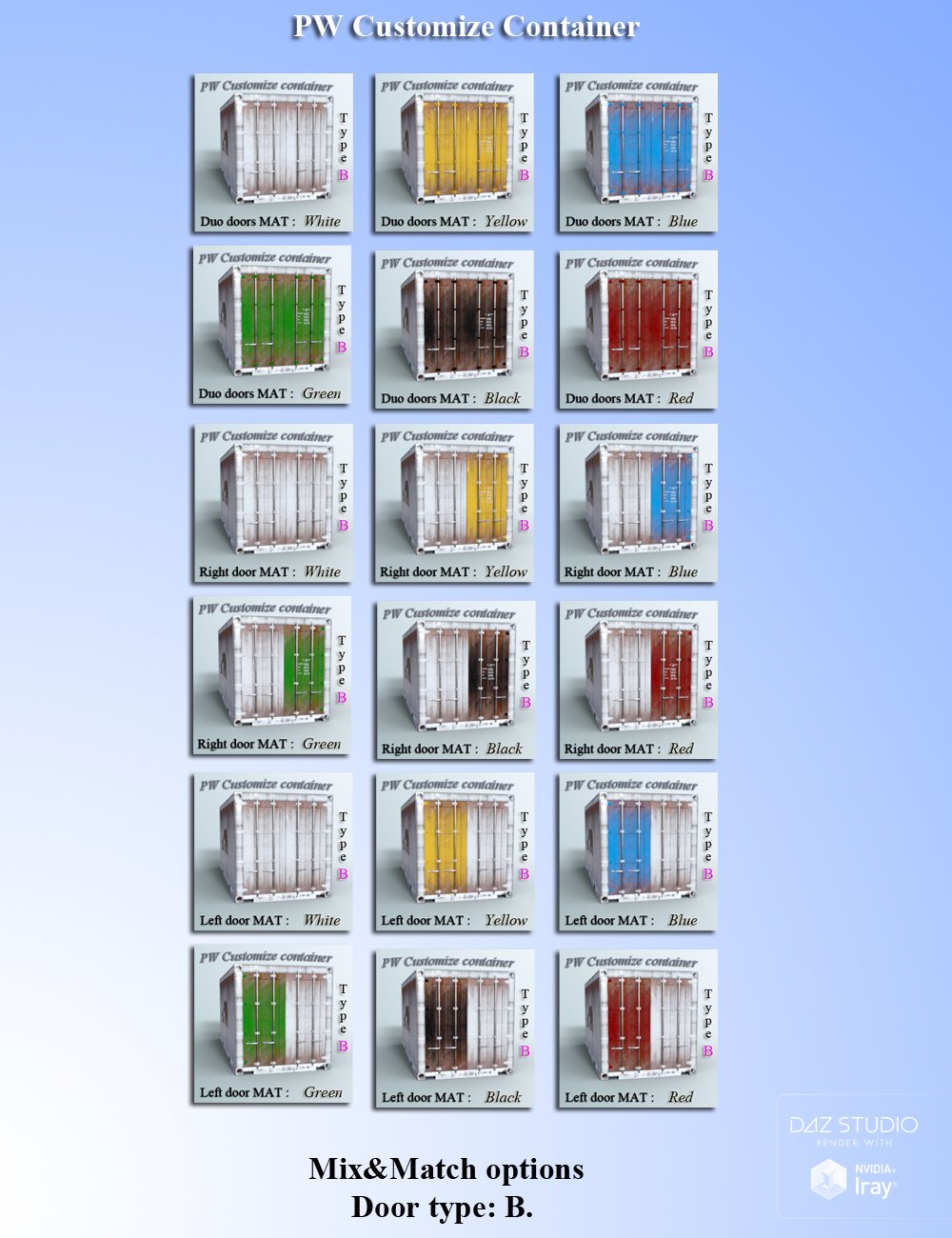 PW Customize Container PW Customize Container by: PW Productions, 3D Models by Daz 3D