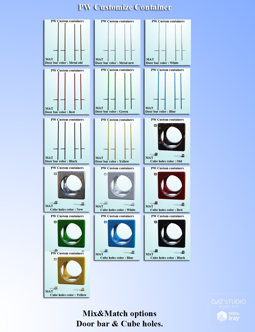 PW Customize Container PW Customize Container by: PW Productions, 3D Models by Daz 3D