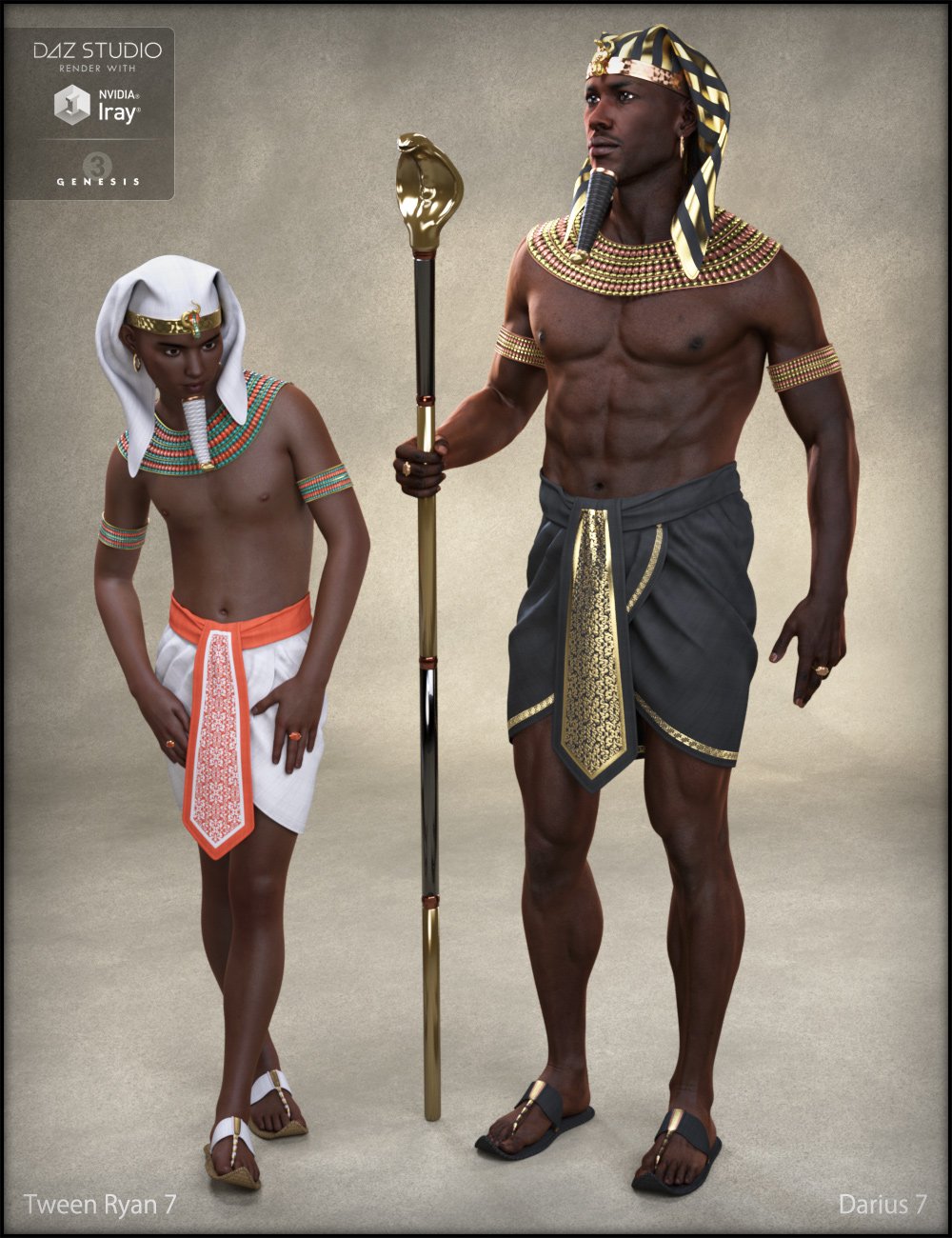 Egyptian Outfit for Genesis 3 Male(s)