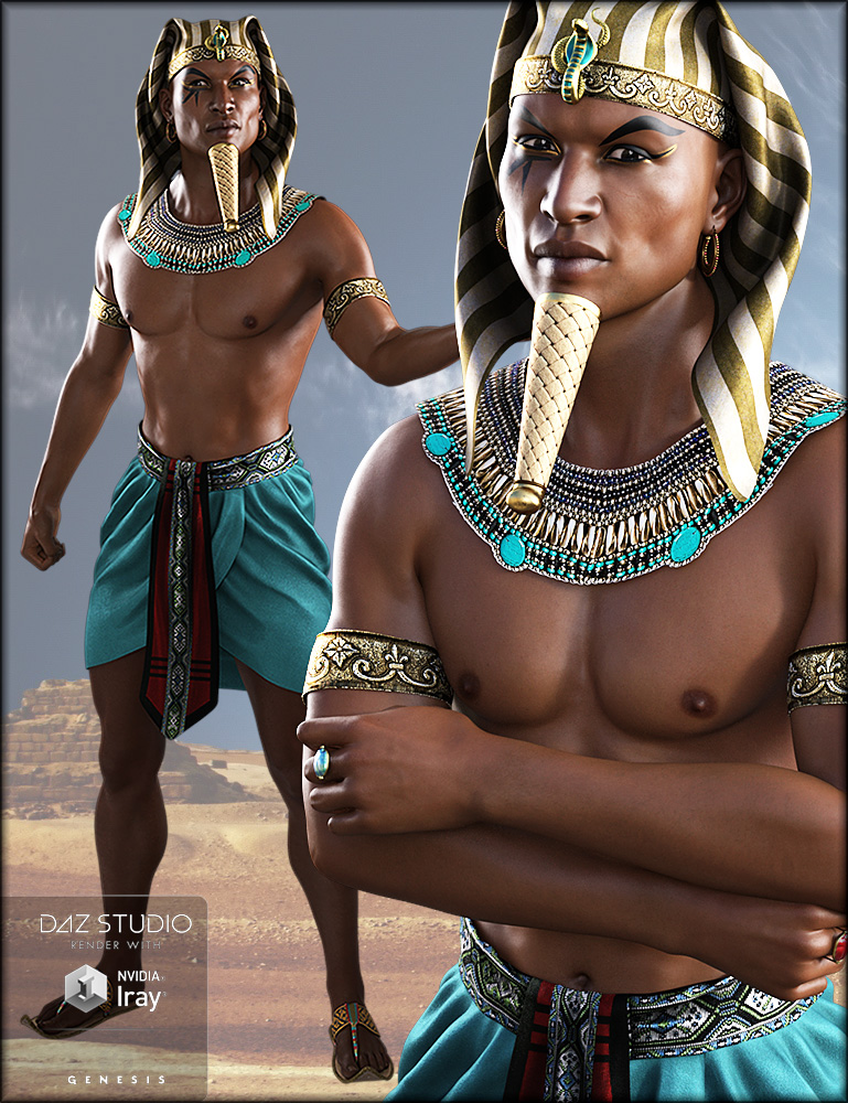 Egyptian Outfit Textures by: Shox-Design, 3D Models by Daz 3D