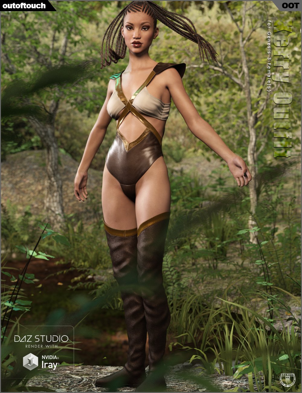 Kerry Outfit for Genesis 3 Female(s) by: outoftouch, 3D Models by Daz 3D