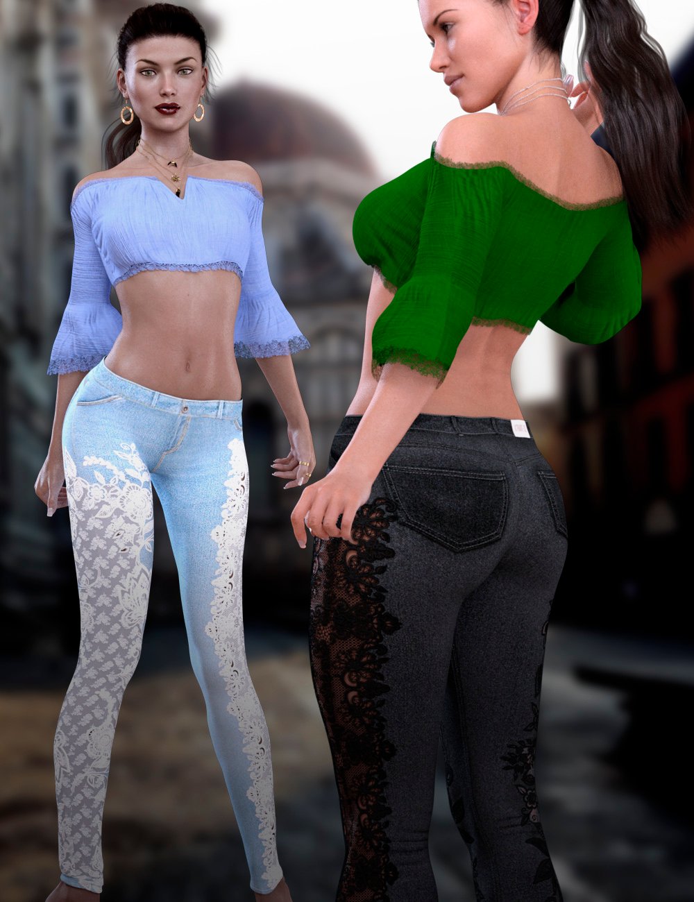 X-Bohemia Outfit for Genesis 3 Female(s) by: xtrart-3d, 3D Models by Daz 3D