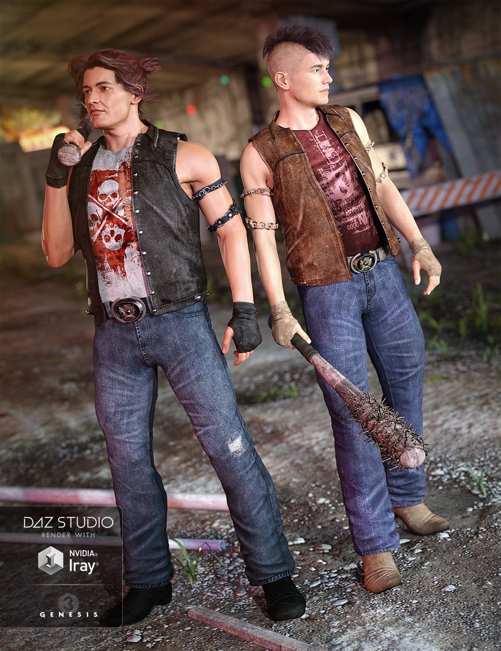 Ugly Dave Outfit Textures by: Lilflame, 3D Models by Daz 3D