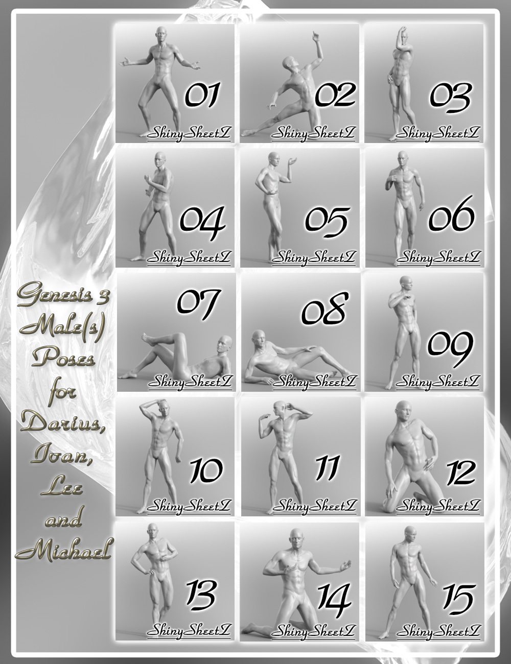 Shiny SheetZ Genesis 3 Male(s) Shiny SheetZ Genesis 3 Male(s) by: Jepe, 3D Models by Daz 3D