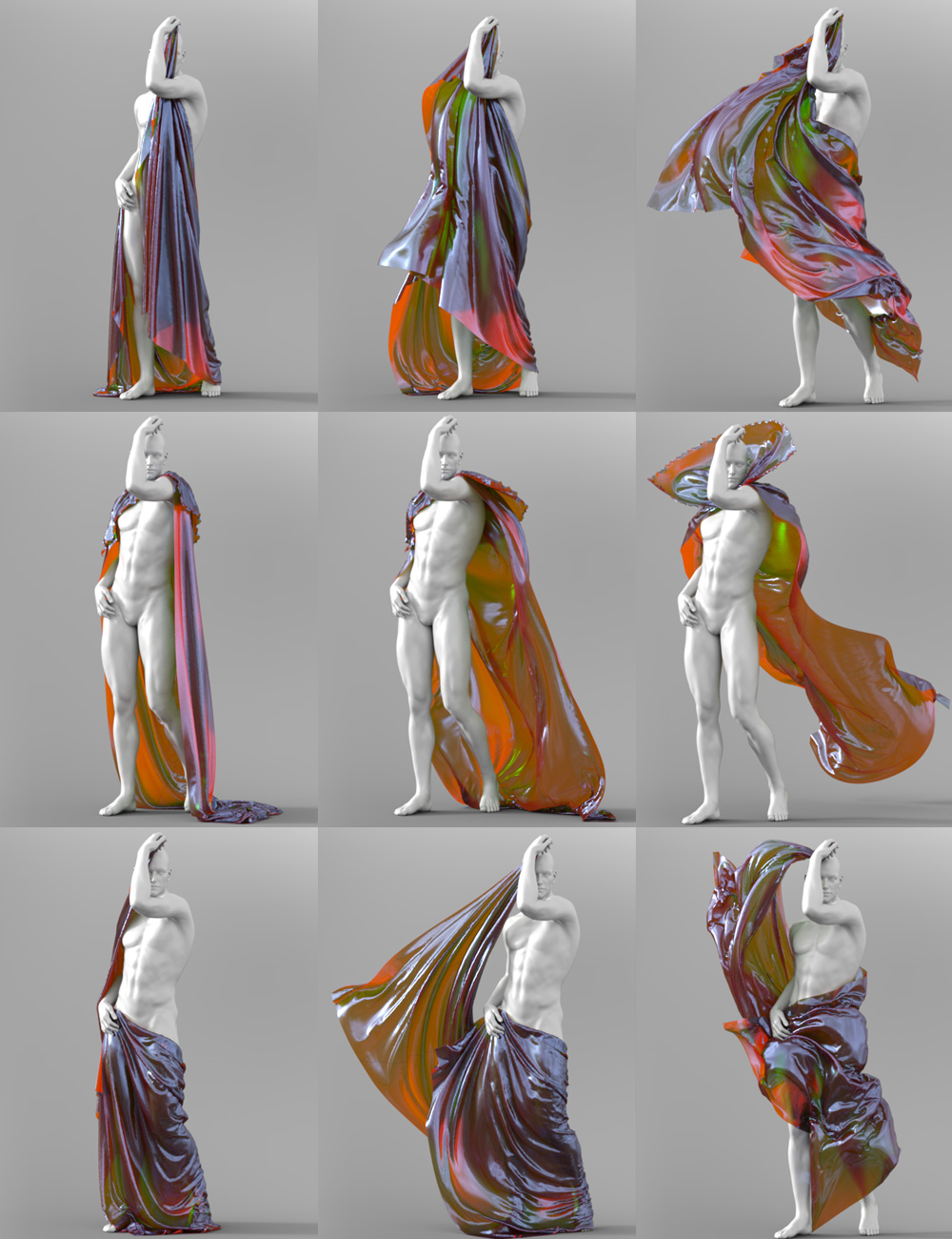 Shiny SheetZ Genesis 3 Male(s) by: Jepe, 3D Models by Daz 3D