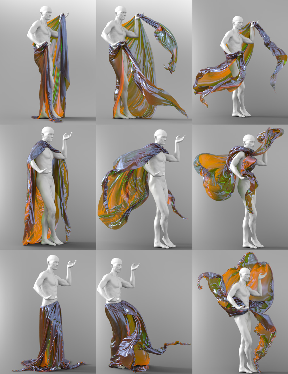 Shiny SheetZ Genesis 3 Male(s) by: Jepe, 3D Models by Daz 3D