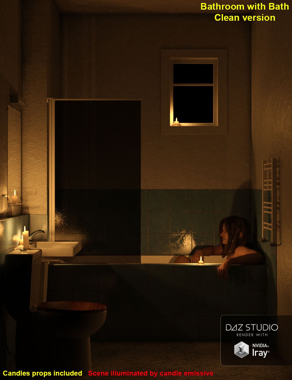 The Bathroom, BEFORE and AFTER... The Bathroom, BEFORE and AFTER... by: ile-avalon, 3D Models by Daz 3D